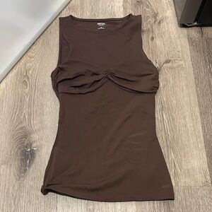 Aritzia Chocolate Brown Tank Top